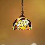 Tiffany Pendant Sunflower Stained Glass Hanging Lamp 8