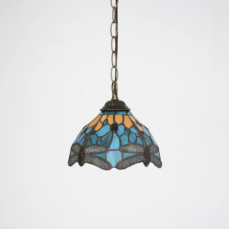 Tiffany Pendant Sunflower Stained Glass Hanging Lamp 8