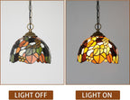 Tiffany Pendant Sunflower Stained Glass Hanging Lamp 8
