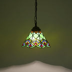 Tiffany Pendant Sunflower Stained Glass Hanging Lamp 8