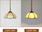 Tiffany Pendant Sunflower Stained Glass Hanging Lamp 8