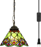 Tiffany Pendant Sunflower Stained Glass Hanging Lamp 8