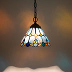 Tiffany Pendant Sunflower Stained Glass Hanging Lamp 8