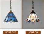 Tiffany Pendant Sunflower Stained Glass Hanging Lamp 8