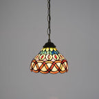 Tiffany Pendant Sunflower Stained Glass Hanging Lamp 8