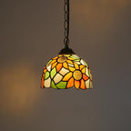 Tiffany Pendant Sunflower Stained Glass Hanging Lamp 8