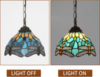 Tiffany Pendant Sunflower Stained Glass Hanging Lamp 8
