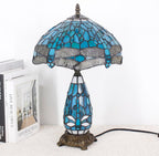 Tiffany Stained Glass Table Lamp 12x19 Inches Wisteria
