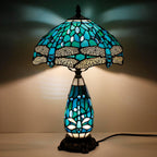 Tiffany Stained Glass Table Lamp 12x19 Inches Wisteria