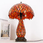 Tiffany Stained Glass Table Lamp 12x19 Inches Wisteria