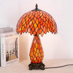 Tiffany Stained Glass Table Lamp 12x19 Inches Wisteria