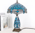 Tiffany Stained Glass Table Lamp 12x19 Inches Wisteria