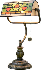 Tiffany Style Banker Desk Lamp Stained Glass Lamps