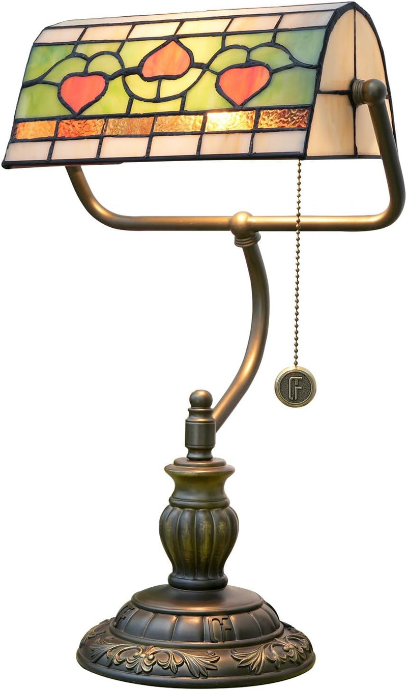 Tiffany Style Banker Desk Lamp Stained Glass Lamps