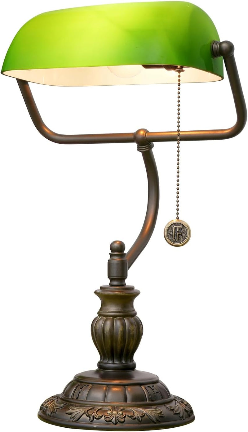Tiffany Style Banker Desk Lamp Stained Glass Lamps
