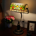 Tiffany Style Banker Desk Lamp Stained Glass Lamps