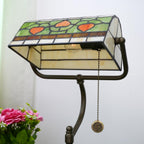 Tiffany Style Banker Desk Lamp Stained Glass Lamps