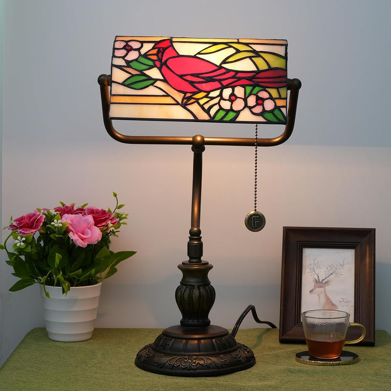 Tiffany Style Banker Desk Lamp Stained Glass Lamps
