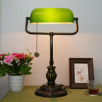 Tiffany Style Banker Desk Lamp Stained Glass Lamps
