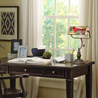 Tiffany Style Banker Desk Lamp Stained Glass Lamps