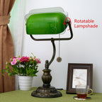 Tiffany Style Banker Desk Lamp Stained Glass Lamps