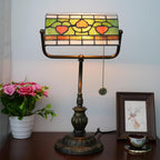 Tiffany Style Banker Desk Lamp Stained Glass Lamps