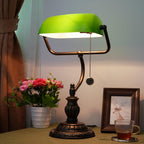 Tiffany Style Banker Desk Lamp Stained Glass Lamps
