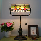 Tiffany Style Banker Desk Lamp Stained Glass Lamps