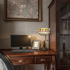 Tiffany Style Banker Desk Lamp Stained Glass Lamps