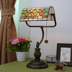 Tiffany Style Banker Desk Lamp Stained Glass Lamps