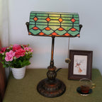 Tiffany Style Banker Desk Lamp Stained Glass Lamps