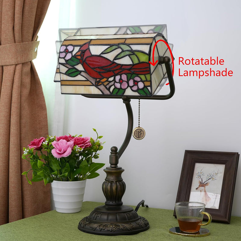 Tiffany Style Banker Desk Lamp Stained Glass Lamps