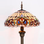 Tiffany Style Floor Lamp Serenity Victorian Stained Glass