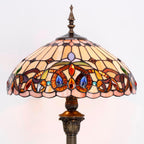 Tiffany Style Floor Lamp Serenity Victorian Stained Glass