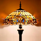 Tiffany Style Floor Lamp Serenity Victorian Stained Glass