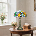 Tiffany Style Lamp Stained Glass Table for Living