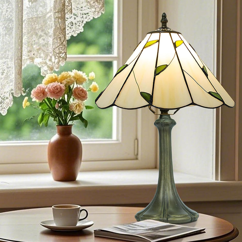 Tiffany Style Lamp Stained Glass Table for Living