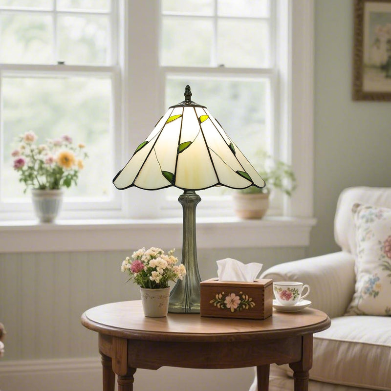 Tiffany Style Lamp Stained Glass Table for Living