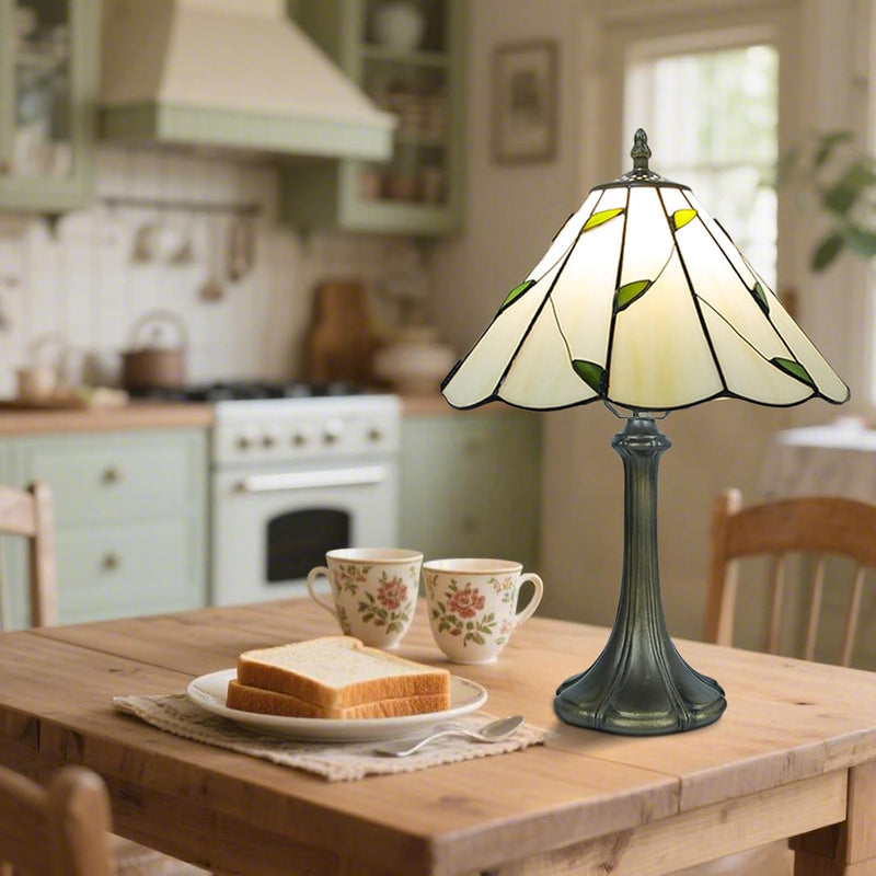 Tiffany Style Lamp Stained Glass Table for Living