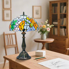 Tiffany Style Lamp Stained Glass Table for Living