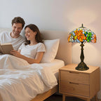Tiffany Style Lamp Stained Glass Table for Living