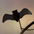 Tiffany Style Stained Glass Birdhouse Table Lamp