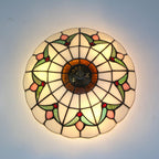 Tiffany Style Stained Glass Ceiling Lamp 16 Inch