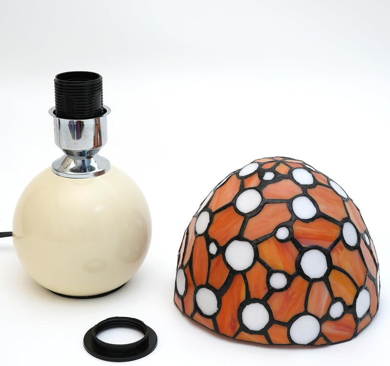 Tiffany Style Stained Glass Mushroom Lamp Bedroom Bedside