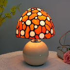 Tiffany Style Stained Glass Mushroom Lamp Bedroom Bedside