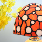 Tiffany Style Stained Glass Mushroom Lamp Bedroom Bedside