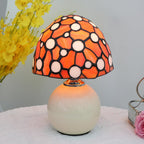Tiffany Style Stained Glass Mushroom Lamp Bedroom Bedside
