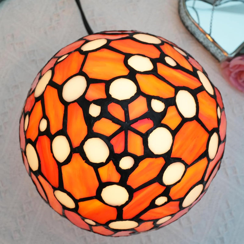Tiffany Style Stained Glass Mushroom Lamp Bedroom Bedside