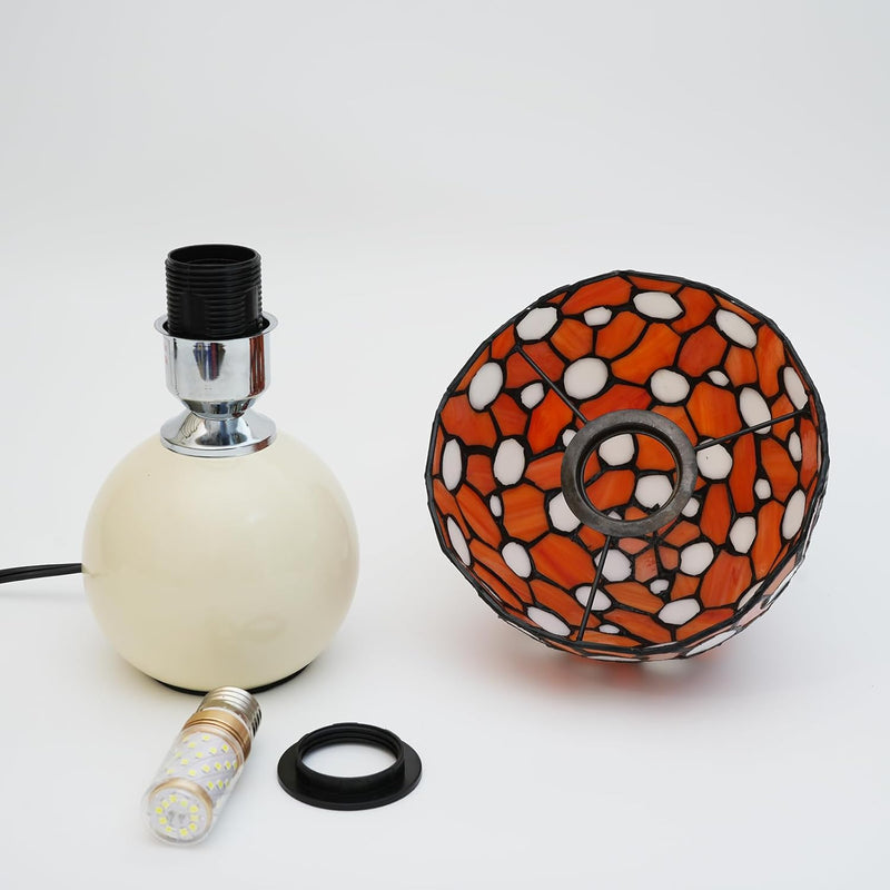 Tiffany Style Stained Glass Mushroom Lamp Bedroom Bedside