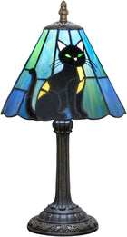 8 Inch Black Cat Table Lamp